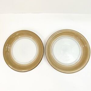 Lot Of 2 Vintage Seville Denby-Langley 10.75" Dinner Plate England 1975-87 MCM